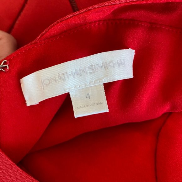 Jonathan Simkhai Crepe Combo Mini Ruffle Dress - Picture 7 of 9